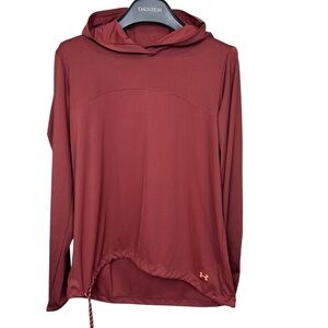 Under Armour ISO-Chill Rust Red‎ Hooded Long Sleeve Top Women’s Large